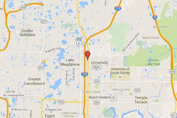 Map of Tampa Store
